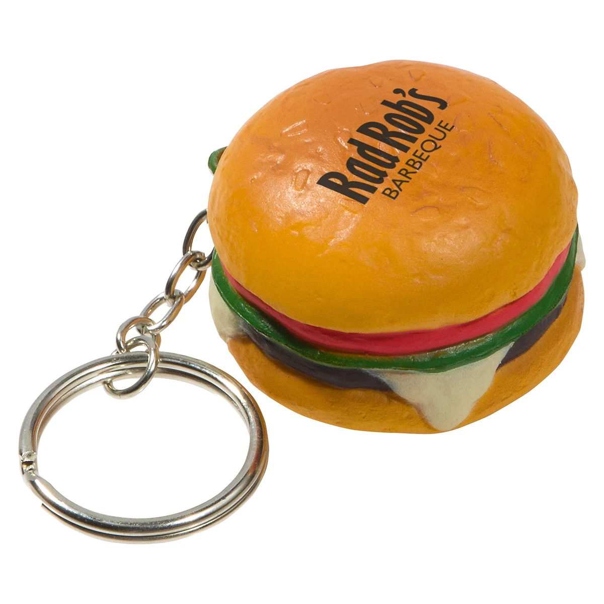 Hamburger Stress Reliever Key Chain 1