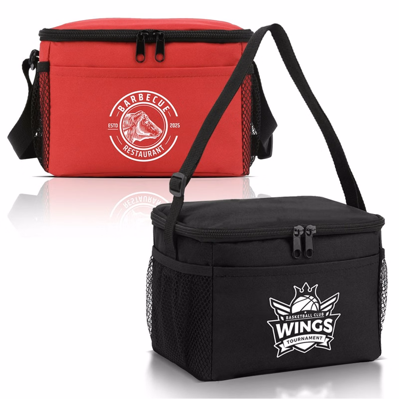6 Can Lunch Cooler Bag ( 8'' x 6'' x 6'' )