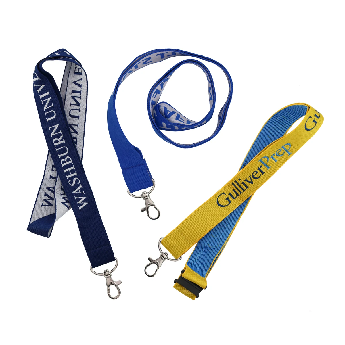 1" Lanyards Woven Imprint 1