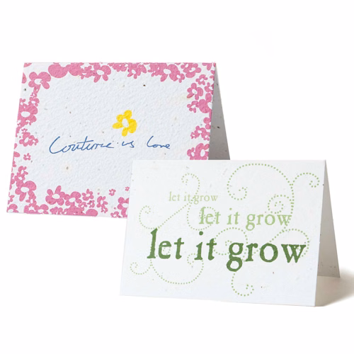 Seed Paper Folding Card