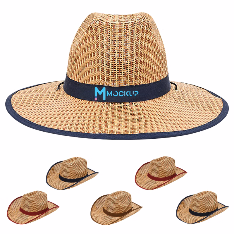 Western Straw Cowboy Beach Hat