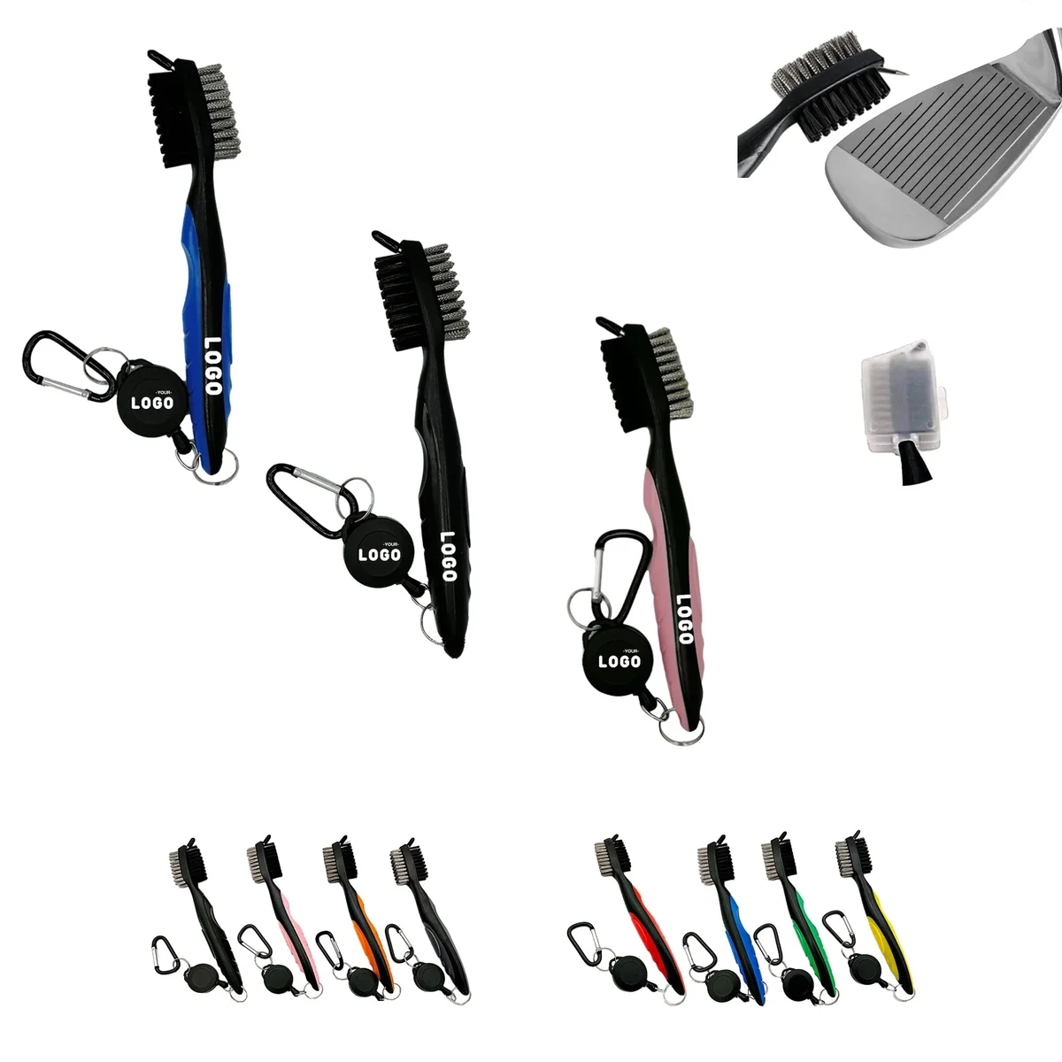 MOQ 100 pcs Golf Club Double Face Brush 1