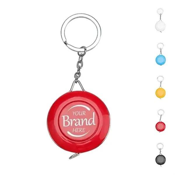 Custom ABS 1.65 Inch Dual Measure Tape Keychain — Compact DIY Professional Gift 1