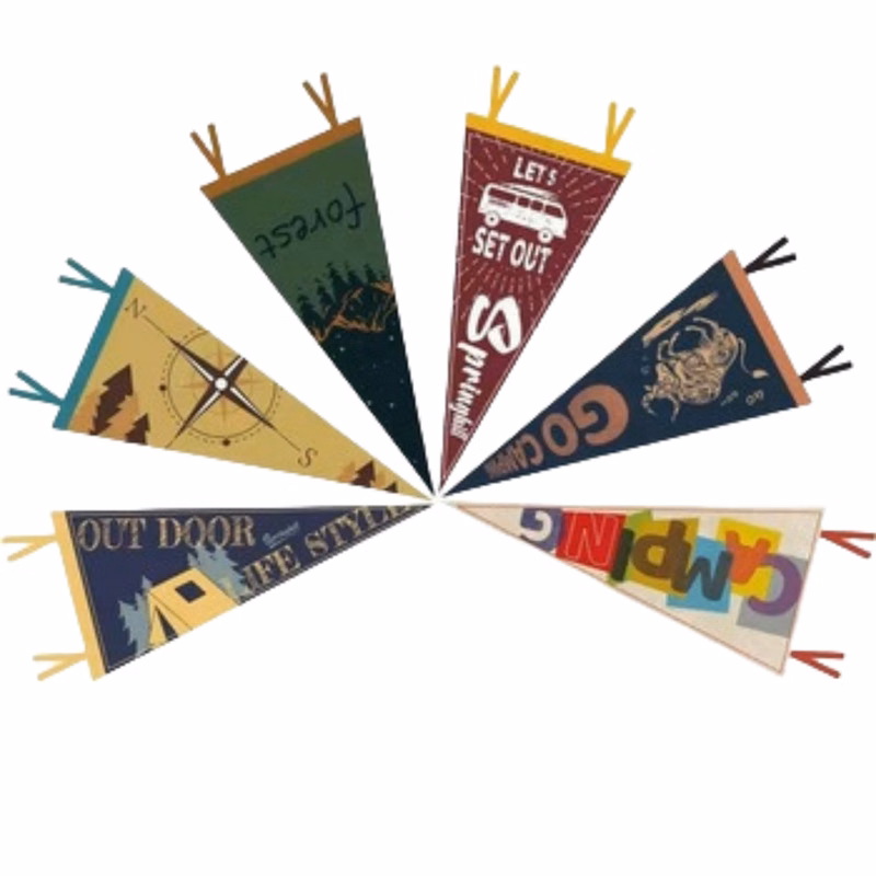 Heat Transfer Felt Pennant Flag