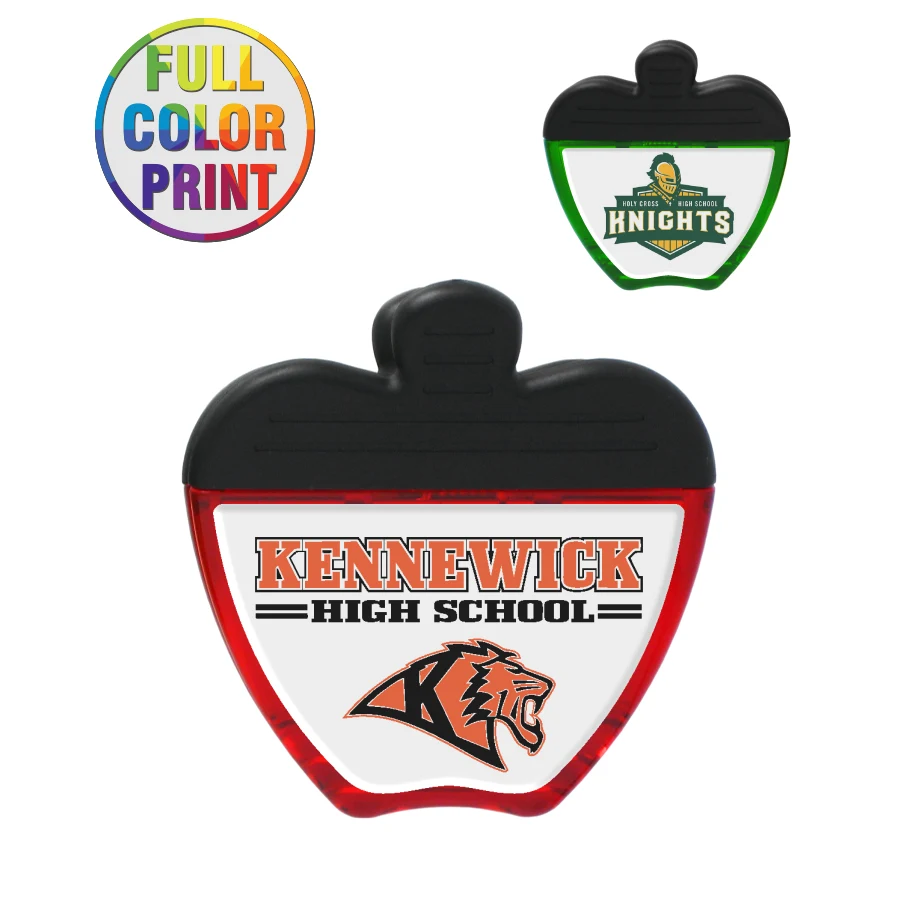 Apple Shaped Magnetic Memo Clip - Full Color 1