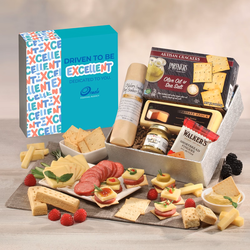 Shelf Stable Snack Lover's Gift Box with Full Color Sleeve