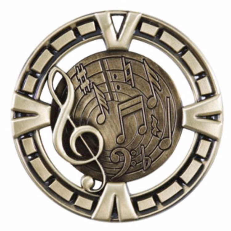 2-1/2" Music BG Medal