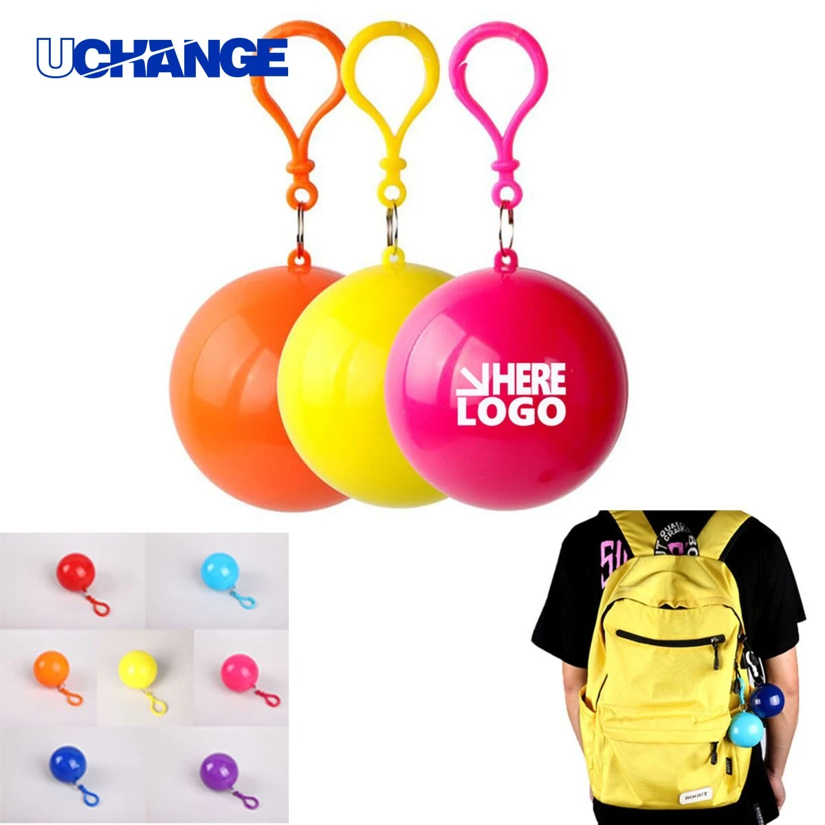 Ball-Shaped Single-Use Raincoat 1