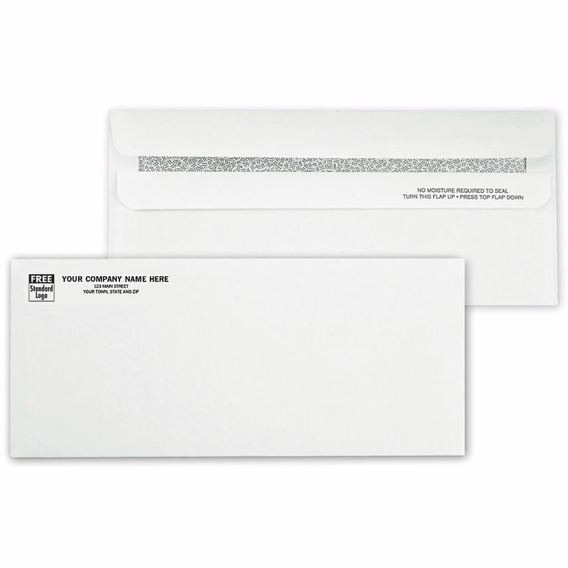 Envelopes, Number 10 confidential, self-seal, white
