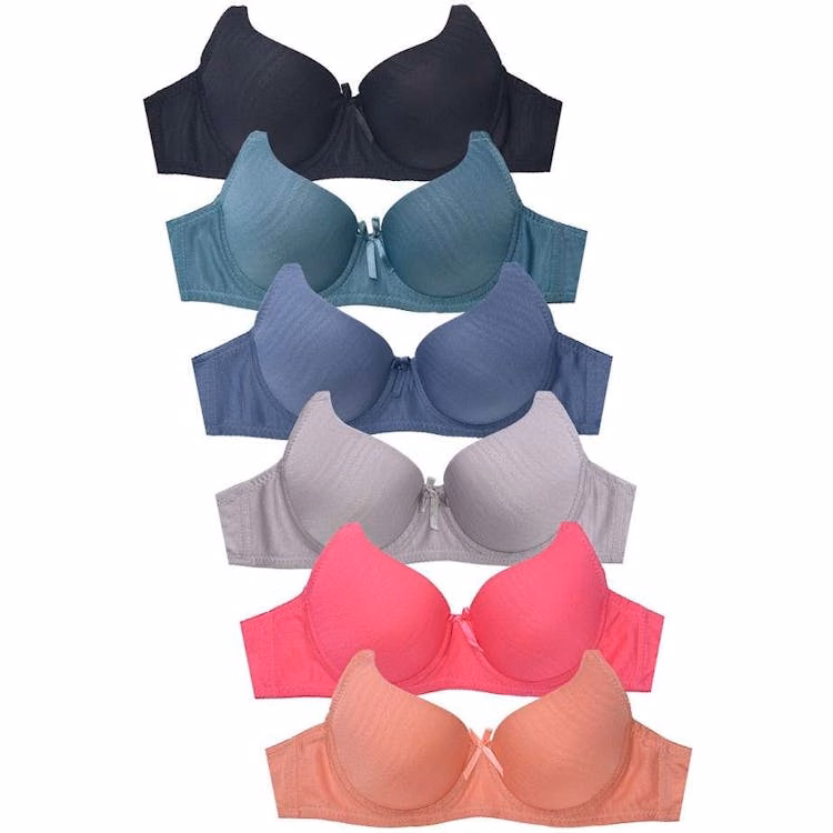 Women's Jacquard Bras - 32-38B Cup 6 Colors