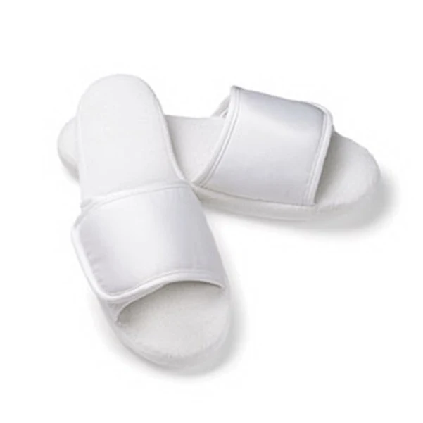 Mens Open Toe Microfiber Slippers 1