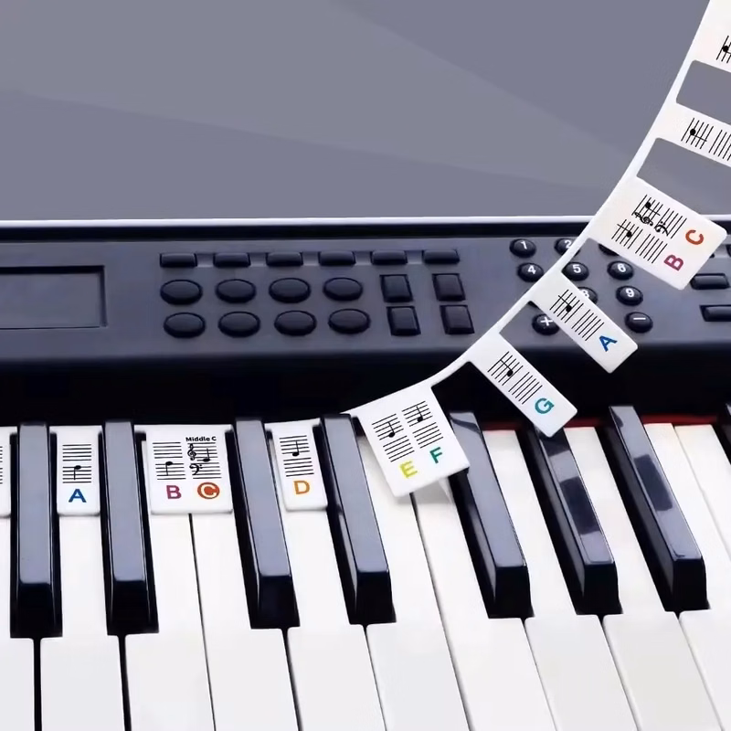 88 Keys Piano Keyboard Stickers