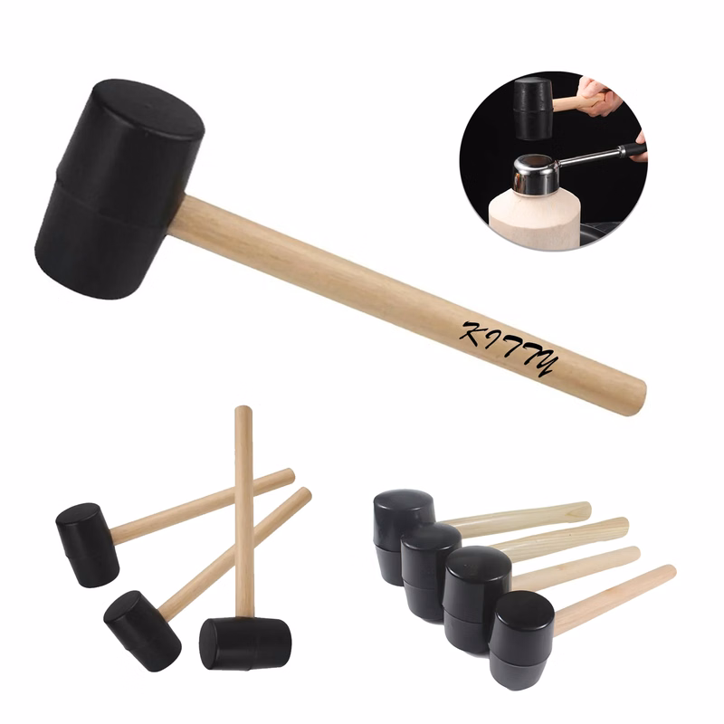 Rubber Mallet With Wooden Handle