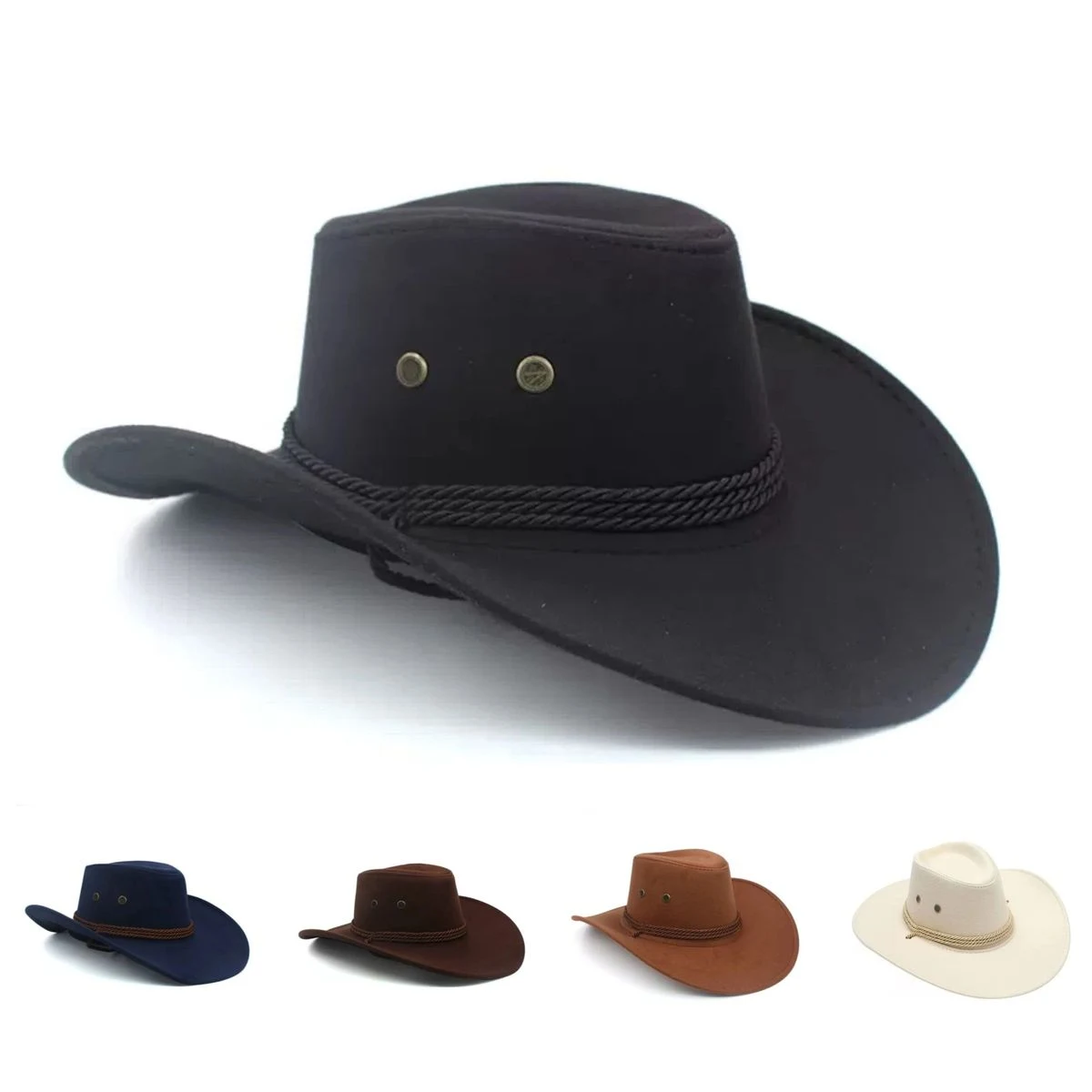 Faux Suede Fedora Hat 1
