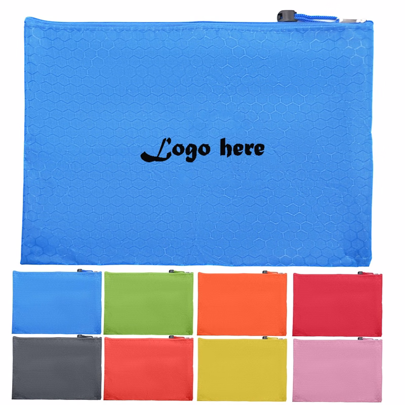 A4 Waterproof Zipper Documents Pouch Stationery Bag