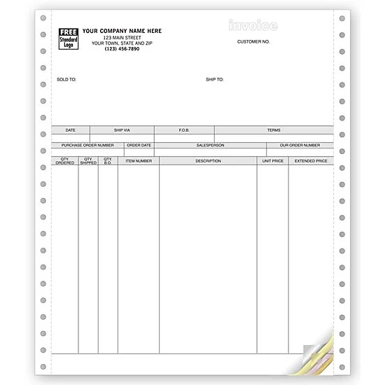 Invoices, Continuous, Classic 1