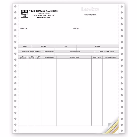 Invoices, Continuous, Classic