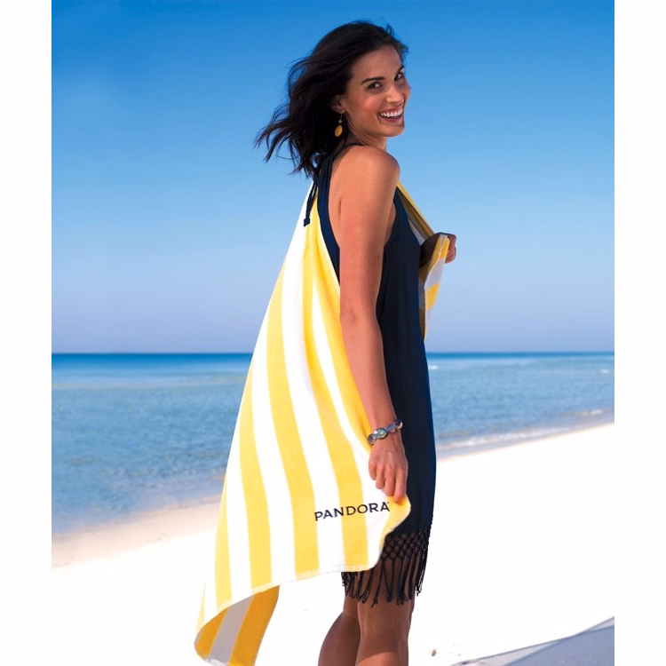 Turkish Signature™ Basic Weight Cabana Stripe Beach Towel