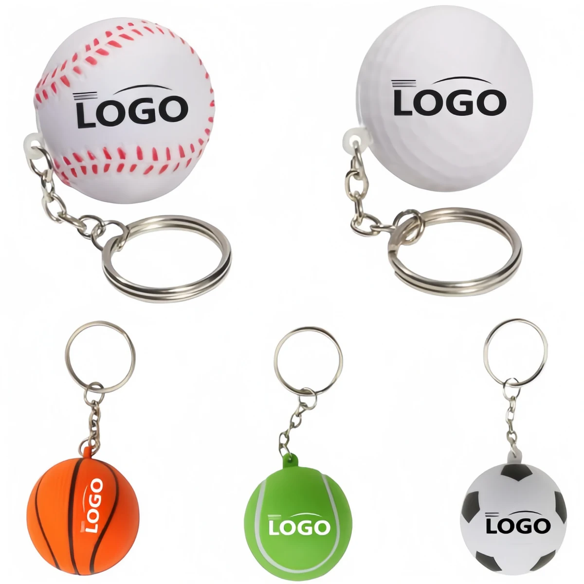 PU Ball Keychain 1