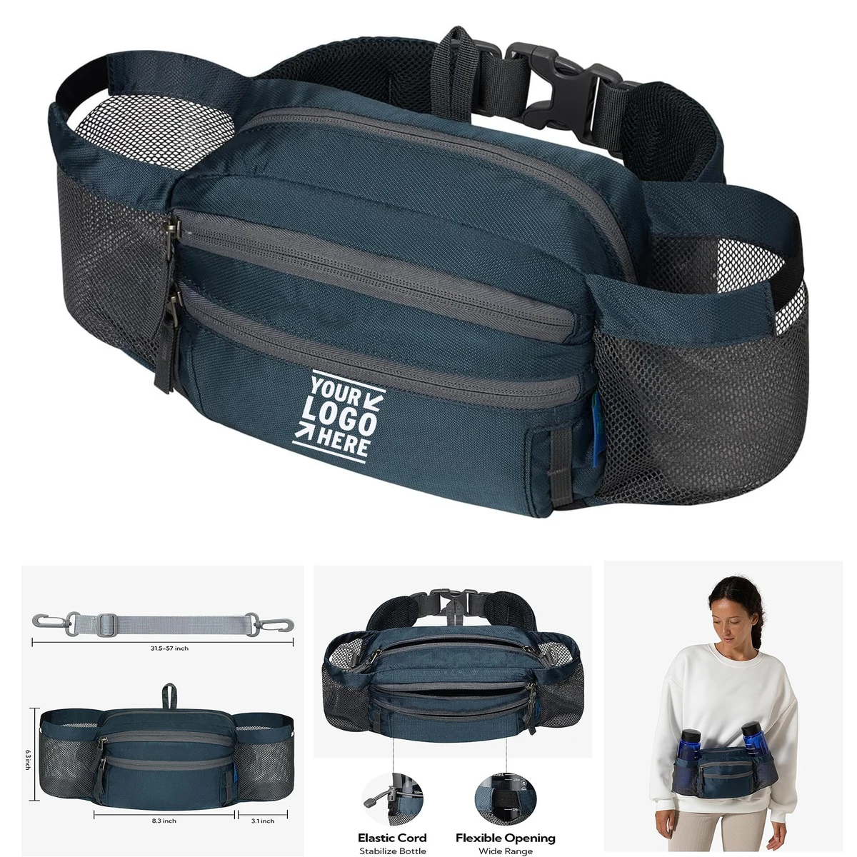 Lumbar Belt With Two Water Bottle Holders 1
