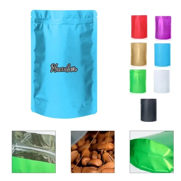 Custom Food Grade Aluminum Bag With Self Sealing Zipper — Premium Promotional Tote 1