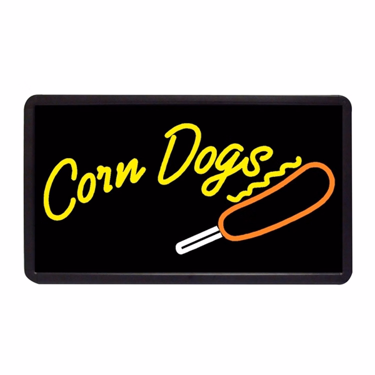Corn Dogs 13" x 24" Simulated Neon Sign
