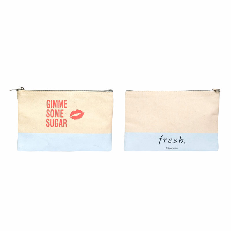 Canvas Zippered Pouch (9.5"w x 6.5")