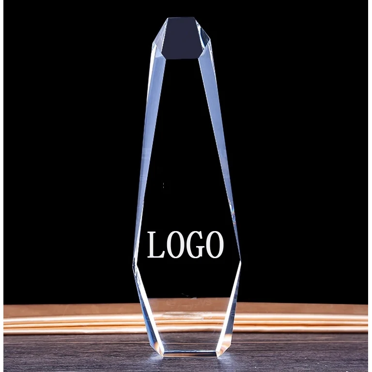 Engraved Crystal Iceberg Trophy 1