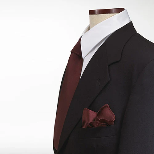 Maroon Pocket Squares Poly 1
