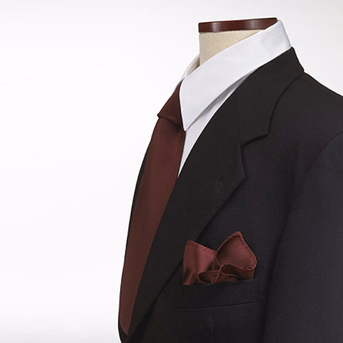 Maroon Pocket Squares Poly