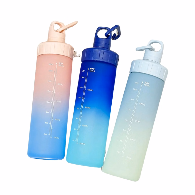 20.3 oz High Quality Gradient PP Sports Water Bottle