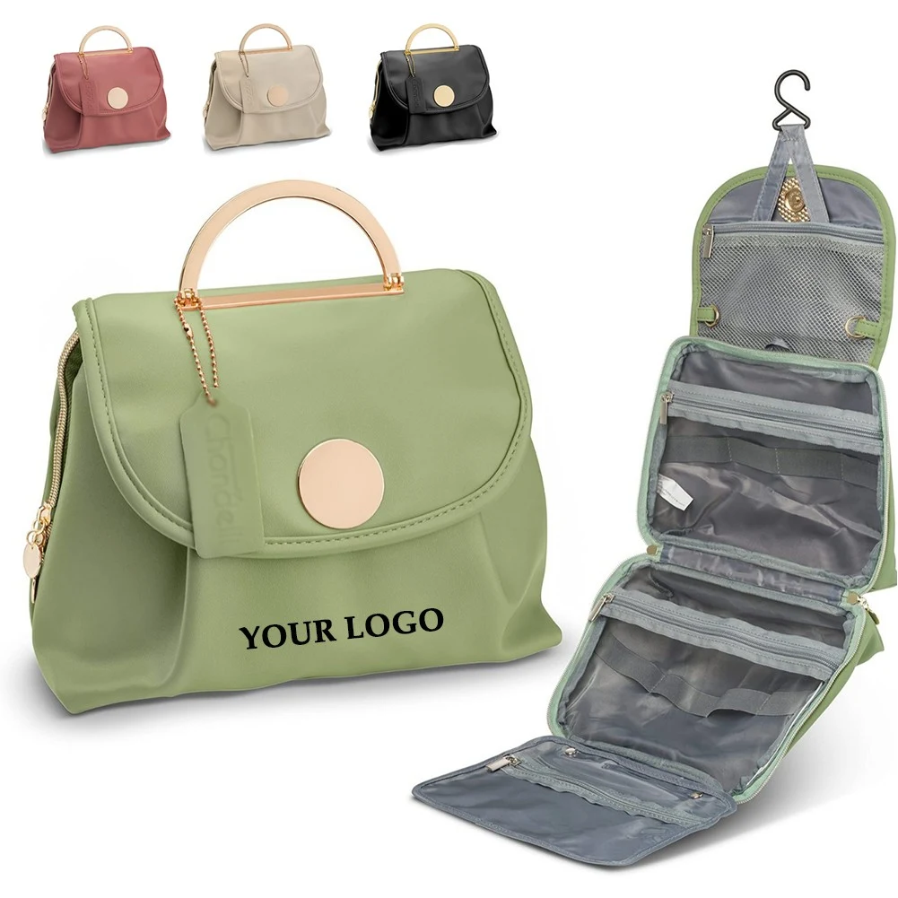 PU Leather Makeup Cosmetic Toiletry Bag 1