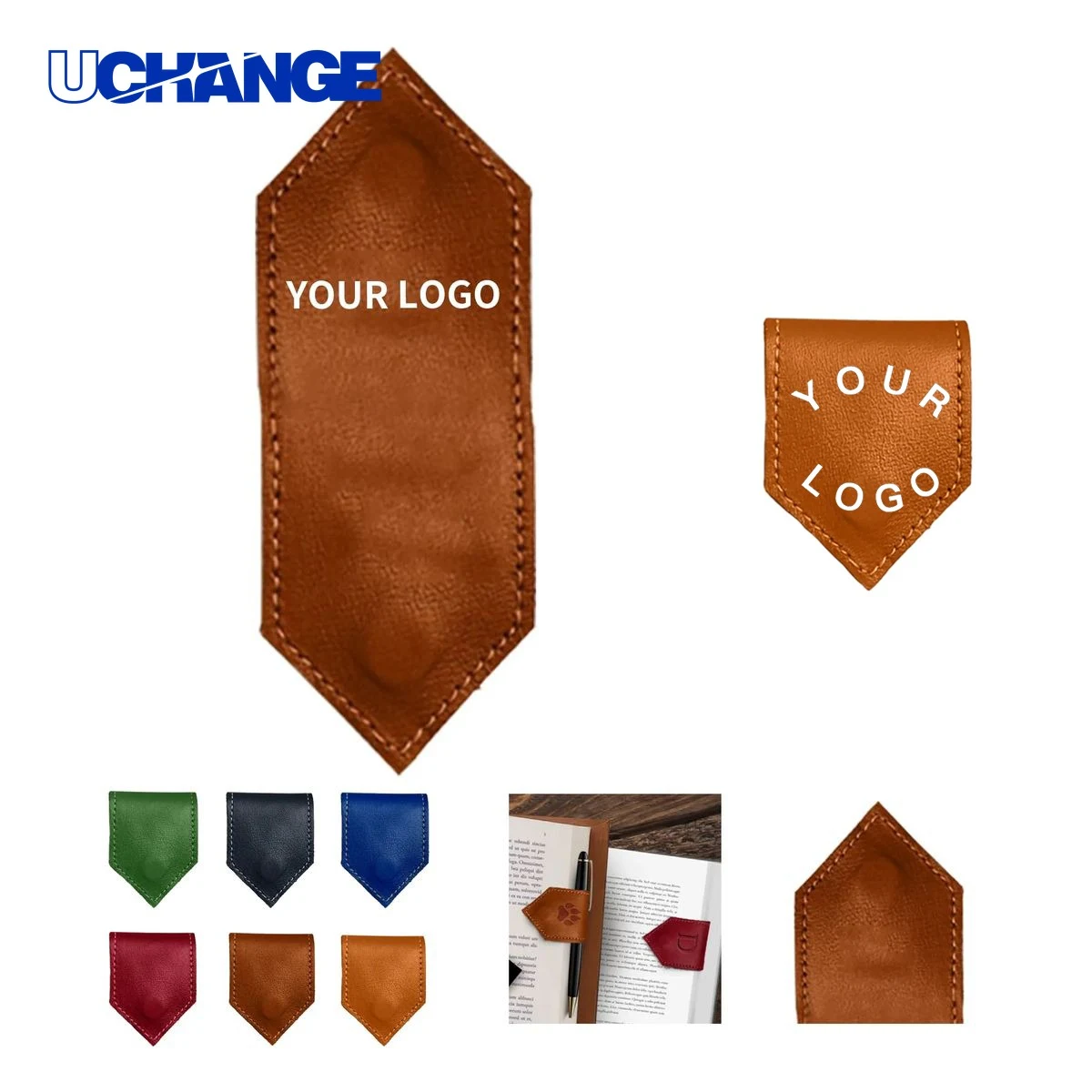 PU Reading Bookmark with Magnet Fastener 1