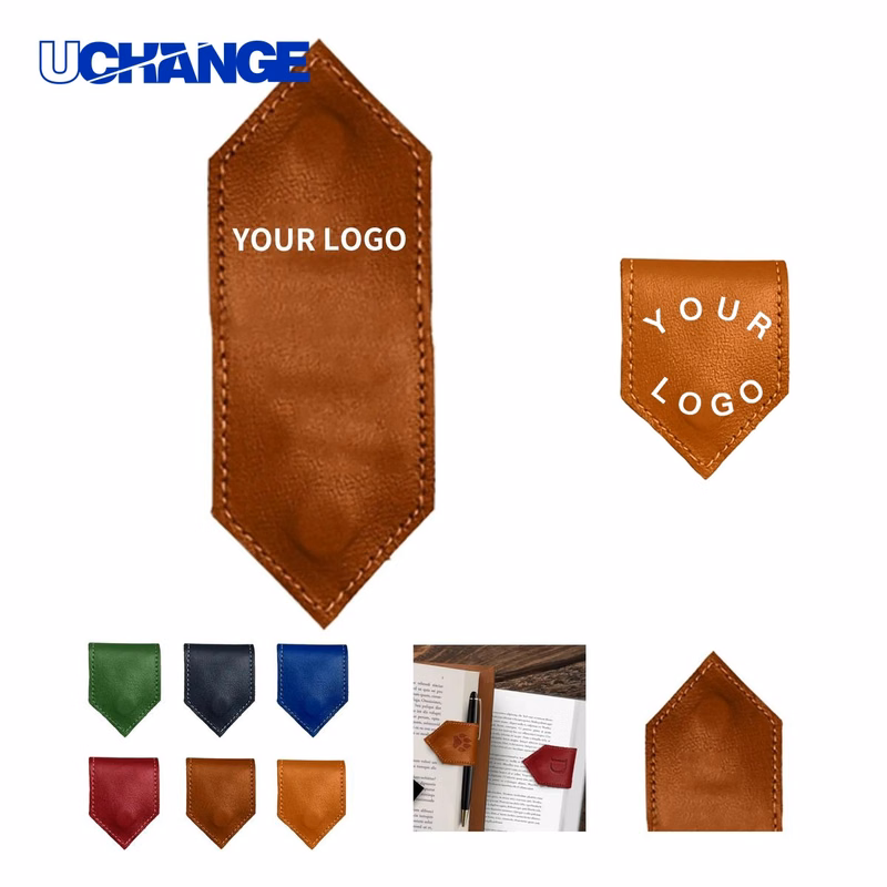 PU Reading Bookmark with Magnet Fastener