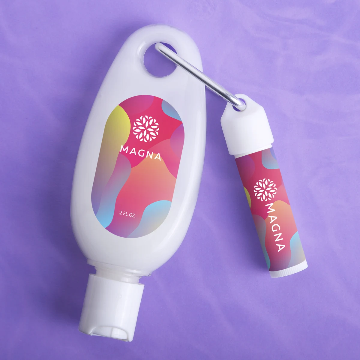 Quench Hand & Body Lotion & Lip Moisturizer Carabiner Kit 1