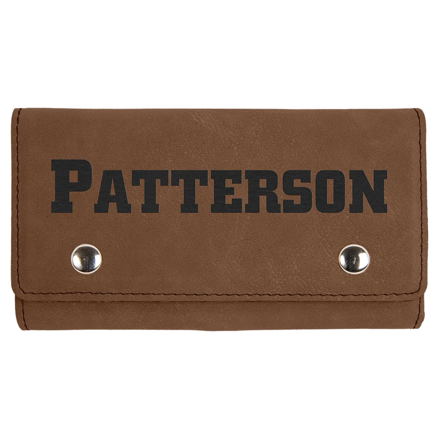 Dark Brown Leatherette Card & Dice Set 1