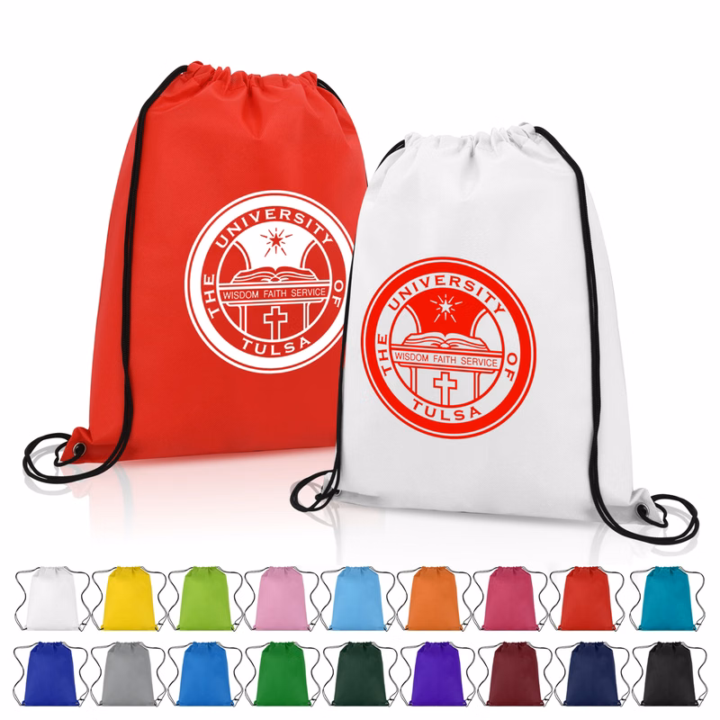 Nonwoven Custom Drawstring Backpack (Ocean)