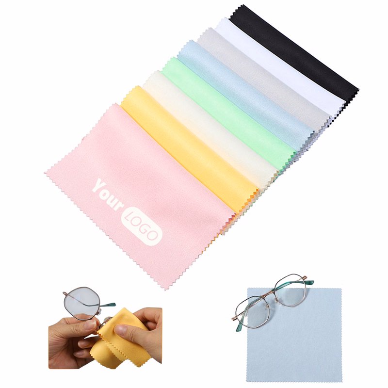 6.9" x 5.7" Multicolor Microfiber Glasses Cloth