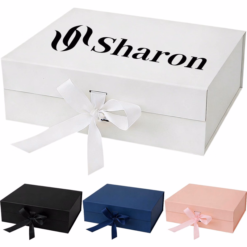 Collapsible Ribbon Gift Box