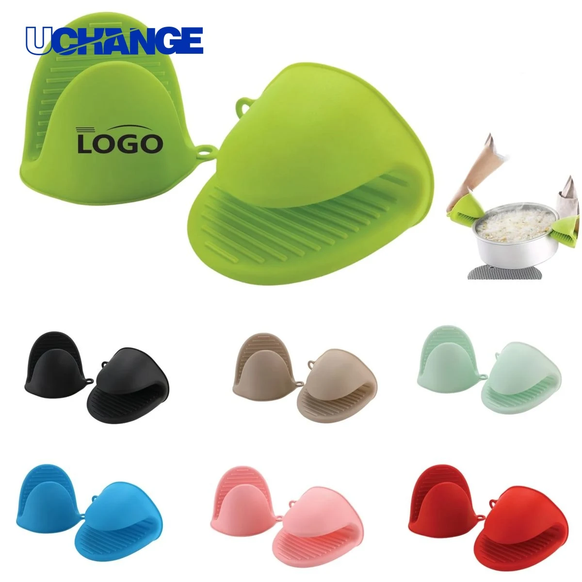 Heat-Resistant Silicone Oven Mitts 1