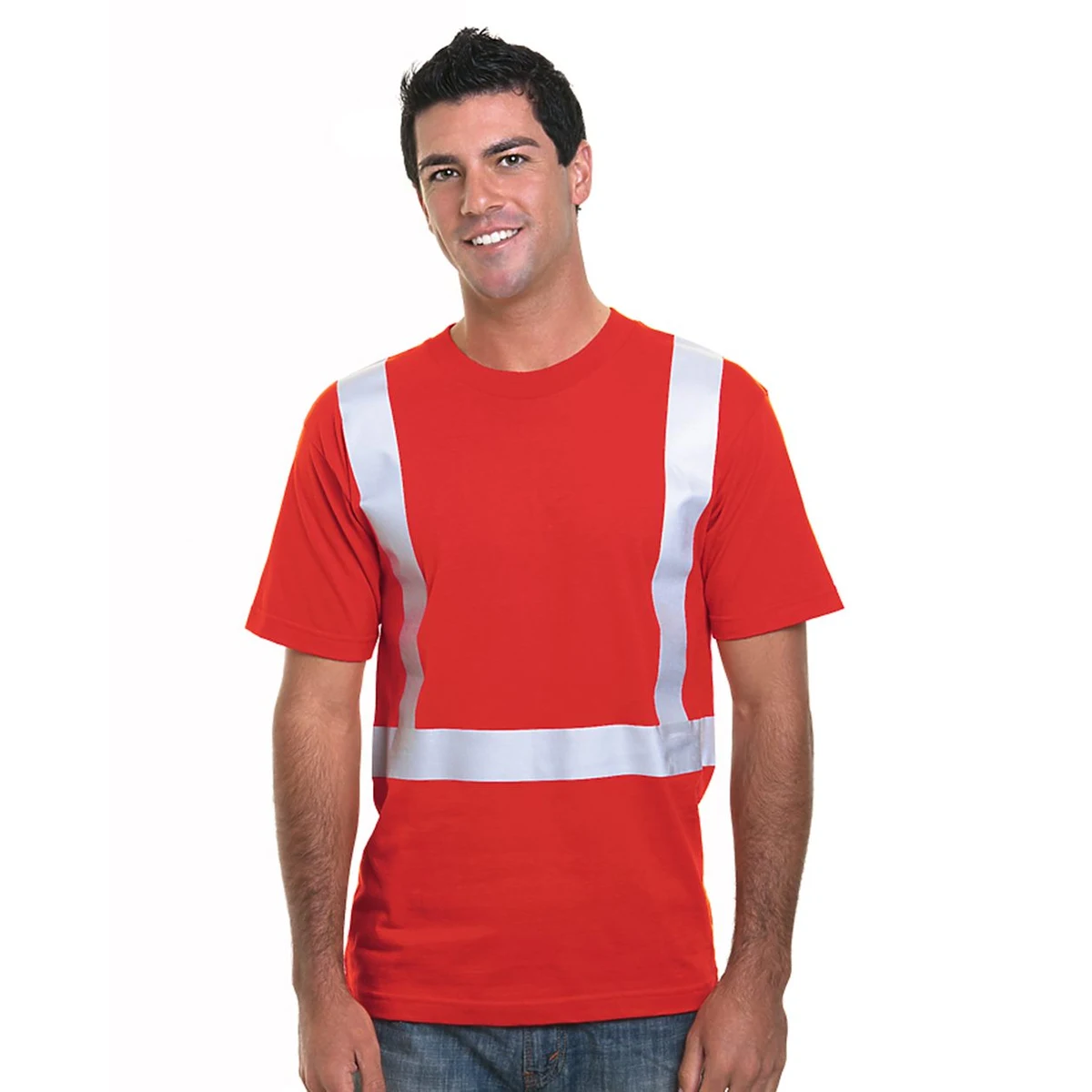 Unisex USA-Made Hi-Visibility Performance T-Shirt - 3755 1