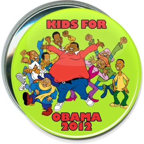 Fat Albert, Kids for Obama 2012, Political Button 1