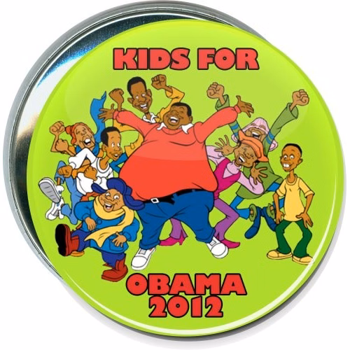 Fat Albert, Kids for Obama 2012, Political Button