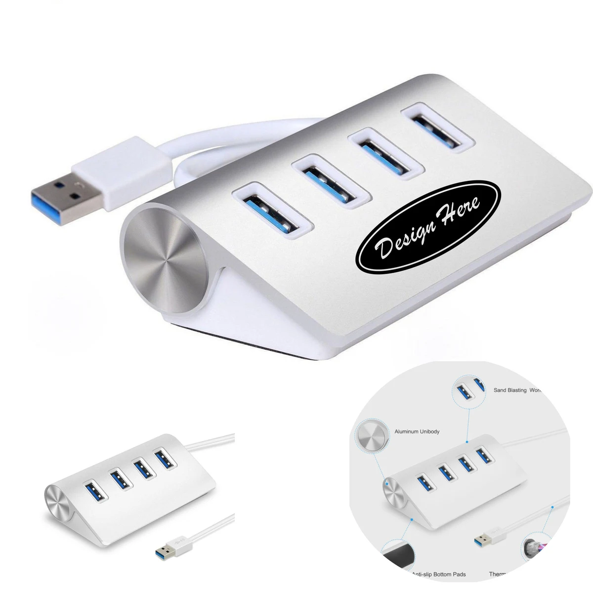 Durable Metal USB 3.0 Hub for Multiple Devices 1