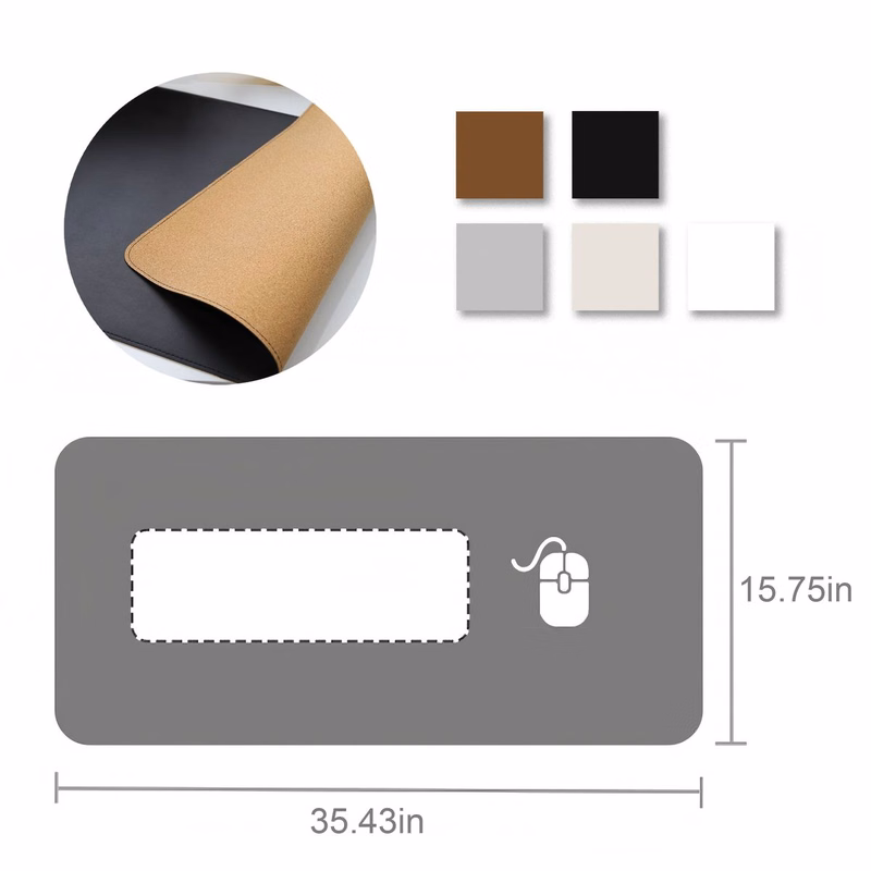 Large Leather Desktop Mouse Pad