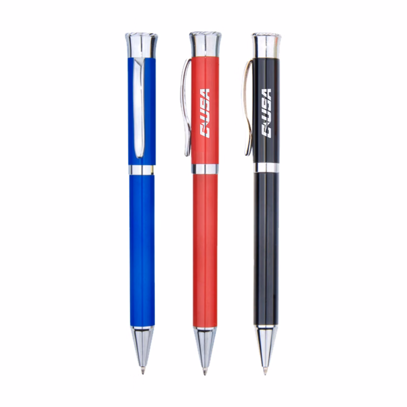 Union Printed - Metal Twist Ball Pen with Laser Engraved Logo