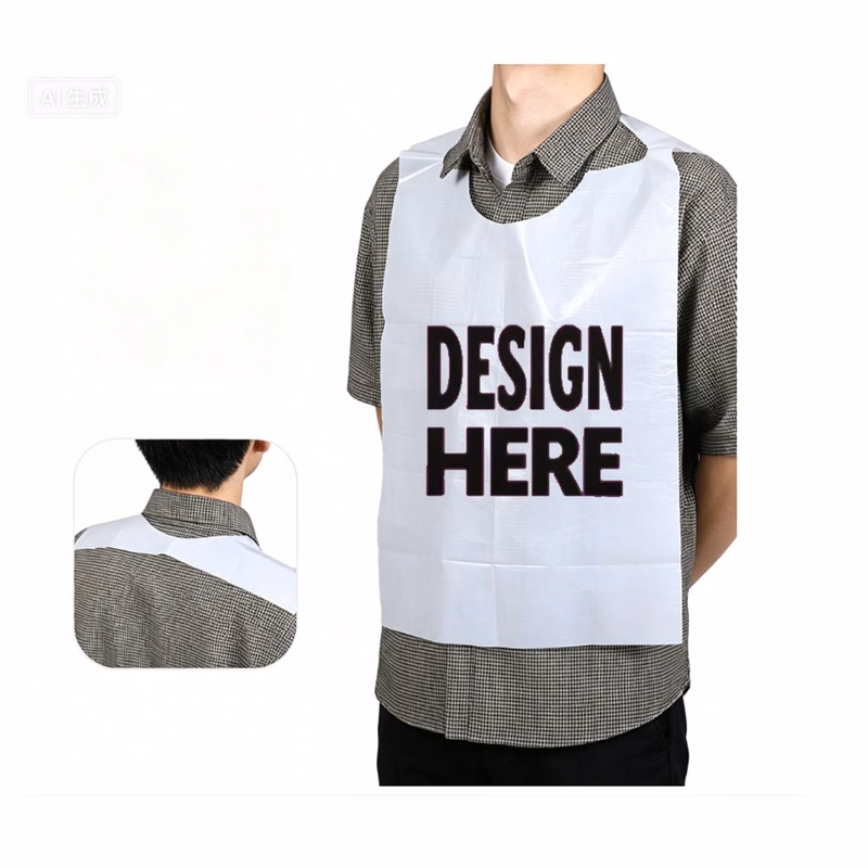 Disposable Plastic Apron with Neck Loop