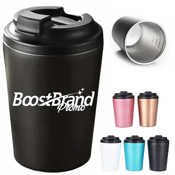 Custom 12 oz Insulated Coffee Mug — Double-Wall Stainless Steel Travel Gift 1