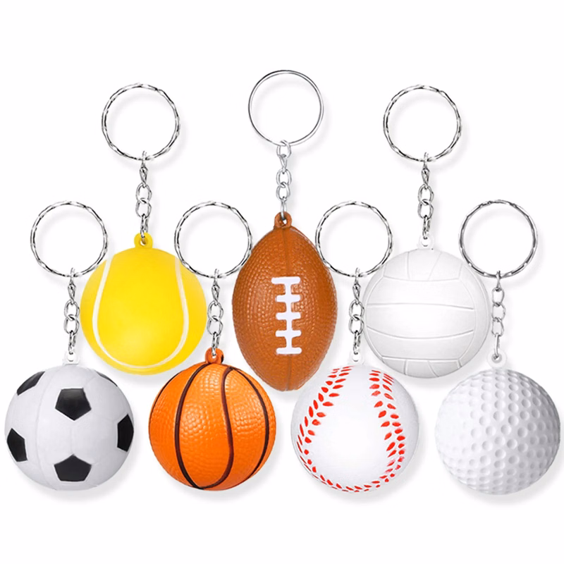 Simulation Football Keychains