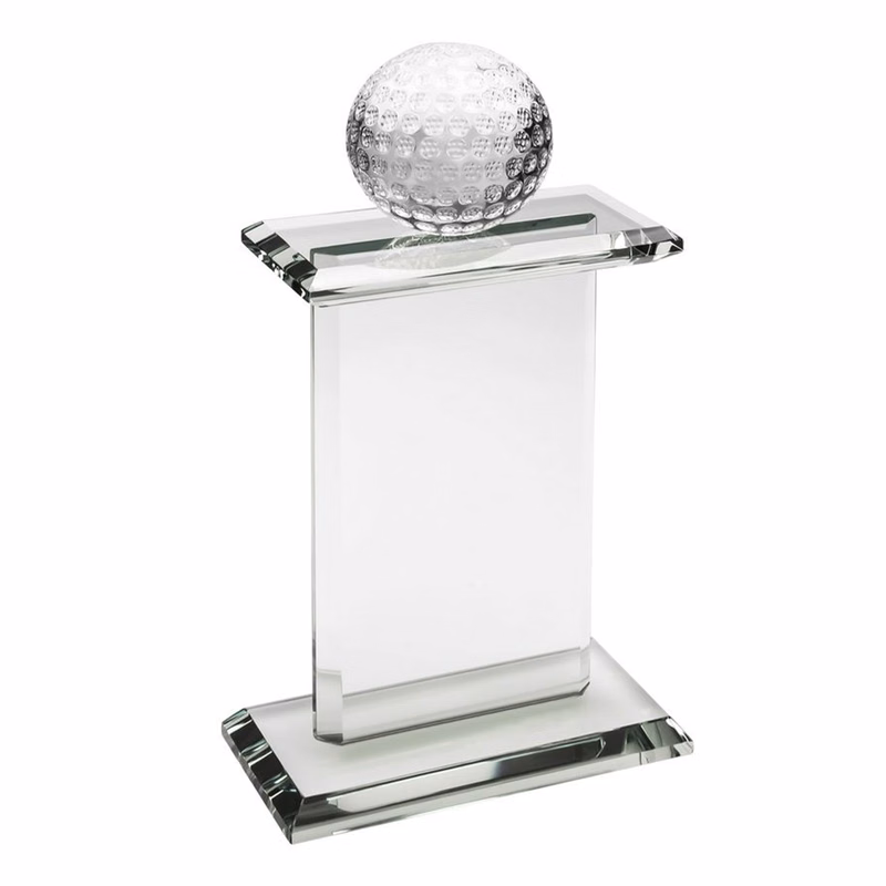 10" Pedestal Award-Golf Ball_D098SF